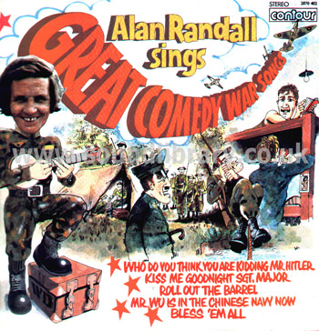 Alan Randall Sings Great Comedy War Songs UK Issue Stereo LP Contour 2870 402 Front Sleeve Image