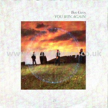 Bee Gees You Win Again Portugal Issue Stereo 7" Warner Bros. 1592047 Front Sleeve Image