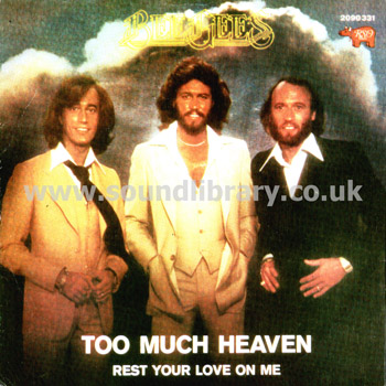 Bee Gees Too Much Heaven Portugal Issue 7" RSO 2090 331 Front Sleeve Image