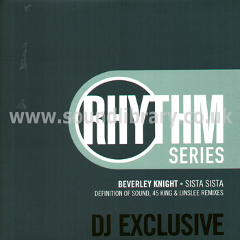 Beverley Knight Sista Sista UK Issue Promotional Use Only 12" Parlophone 12RHYDJ 15 Front Sleeve Image