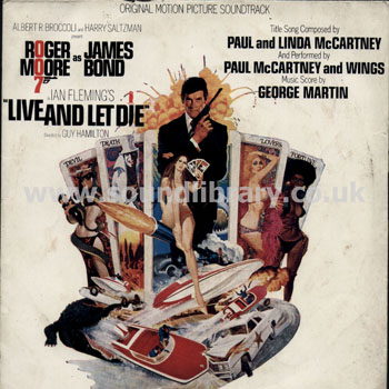 James Bond Live And Let Die Thailand Issue 7" EP 195 Front Sleeve Image