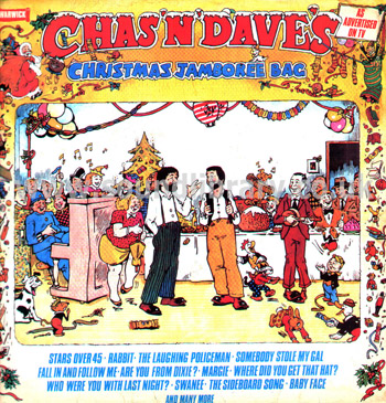 Chas 'n' Dave The Christmas Jamboree Bag UK Issue Stereo LP Warwick WW 5116 Front Sleeve Image