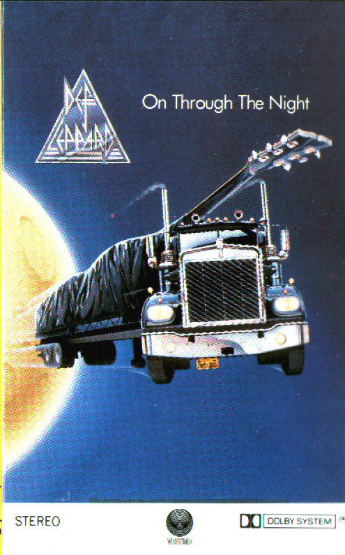 Def Leppard On Through The Night UK Issue Stereo MC Vertigo 7231 028 Front Inlay Card