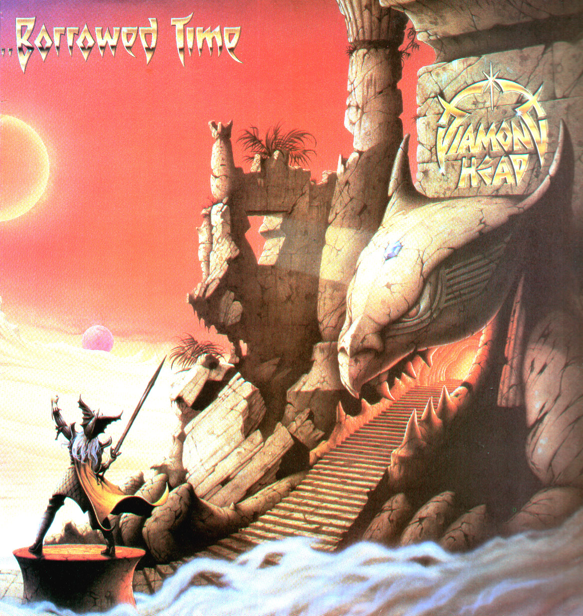 Diamond Head Borrowed Time UK Issue Stereo LP MCA MCL 1783 Front Sleeve Image