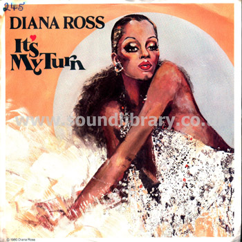 Diana Ross It's My Turn UK Issue Spindle Centre 7" Motown TMG 1217 Front Sleeve Image