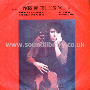Don McLean Nilsson Bee Gees Picks Of The Pops Vol. 14 Thailand Issue 7" EP TK TK-682 Front Sleeve Image