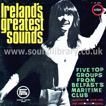 Ireland's Greatest Sounds UK Issue Mono LP Ember FA 2034 Front Sleeve Image