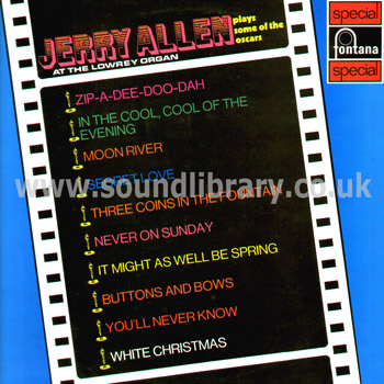 Jerry Allen Plays Some Of The Oscars UK Issue Stereo LP Fontana 6438 027 Front Sleeve Image