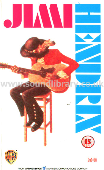 Jimi Hendrix Jimi Hendrix VHS PAL Video Warner Home Video PES 61267 Front Inlay Sleeve