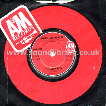 Joe Jackson Steppin' Out UK Issue 7" A&M AMS 8262 Sleeve & Label Image