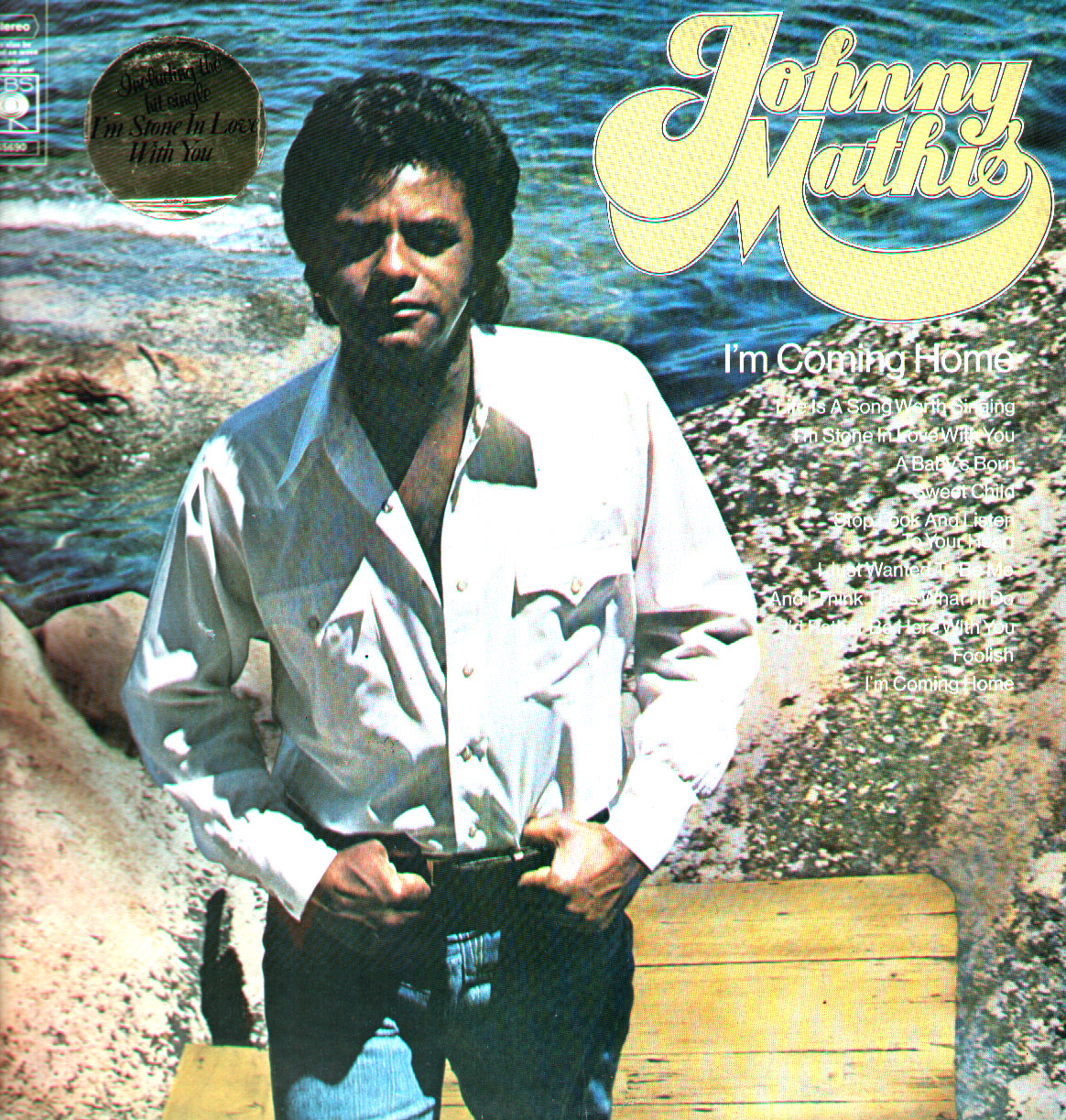 Johnny Mathis I'm Coming Home UK Issue Stereo LP CBS S 65690 Front Sleeve Image