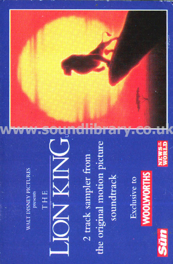 The Lion King Motion Picture Soundtrack Sampler MC Single Phonogram DSP 3 Slip Cover Image