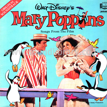Mary Poppins Julie Andrews UK Issue Stereo LP Disneyland (Pickwick) SHM 938 Front Sleeve Image