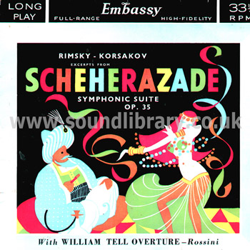 Michael Freedman Tessa Robbins Scheherazade William Tell UK LP Embassy WLP 6009 Front Sleeve Image