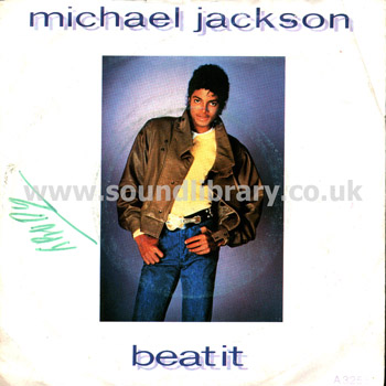 Michael Jackson Beat It UK Stereo Issue 7" Epic A3258 Front Sleeve Image