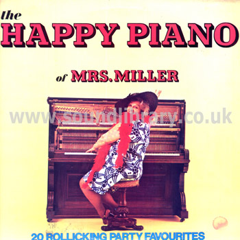 Mrs. Miller The Happy Piano UK Issue Stereo LP Stereo Gold Award MER 379 Front Sleeve Image