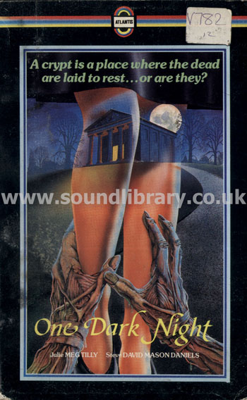 Meg Tilly One Dark Night UK Issue VHS PAL Video Atlantis 701 Front Inlay Sleeve
