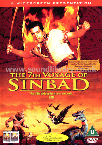 7th Voyage Of Sinbad Region 2 PAL DVD Columbia Tristar Home Entertainment CDR 10214 Front Inlay Sleeve
