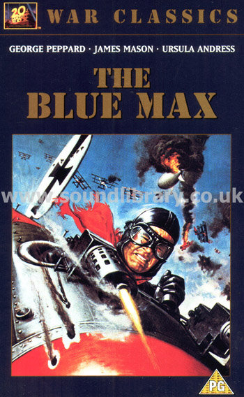 The Blue Max George Peppard VHS PAL Video 20th Century Fox Home Entertainment 1062S Front Inlay Sleeve