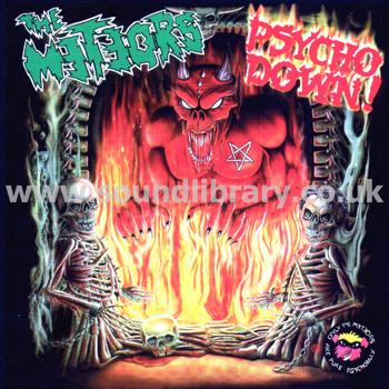 The Meteors Psycho Down! UK Issue CD Anagram Records CD GRAM 145 Front Inlay Image