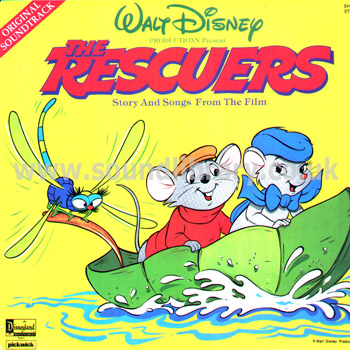 The Rescuers Story & Songs From The Film UK Stereo LP Disneyland (Pickwick) SHM 936 Front Sleeve Image