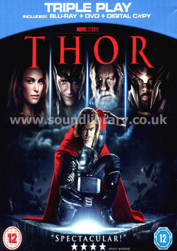 Thor Chris Hemsworth Region 2 Blu-Ray Paramount Home Entertainment BSP 2224 Front Inlay Sleeve