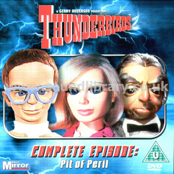 Thunderbirds Pit of Peril Region 2 PAL DVD Carlton Visual Entertainment DVD18685 Front Card Sleeve