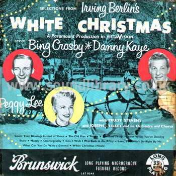 White Christmas Bing Crosby UK Issue LP Brunswick LAT 8044 Front Sleeve Image
