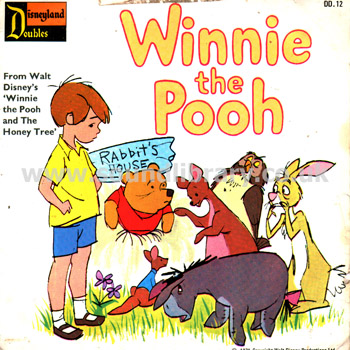 Winnie The Pooh, Hip-Hip Pooh Ray UK Issue 7" Disneyland Doubles DD 12 Front Sleeve Image